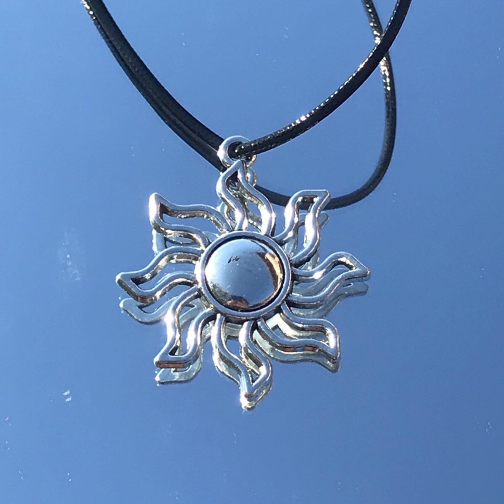 sun charm necklace